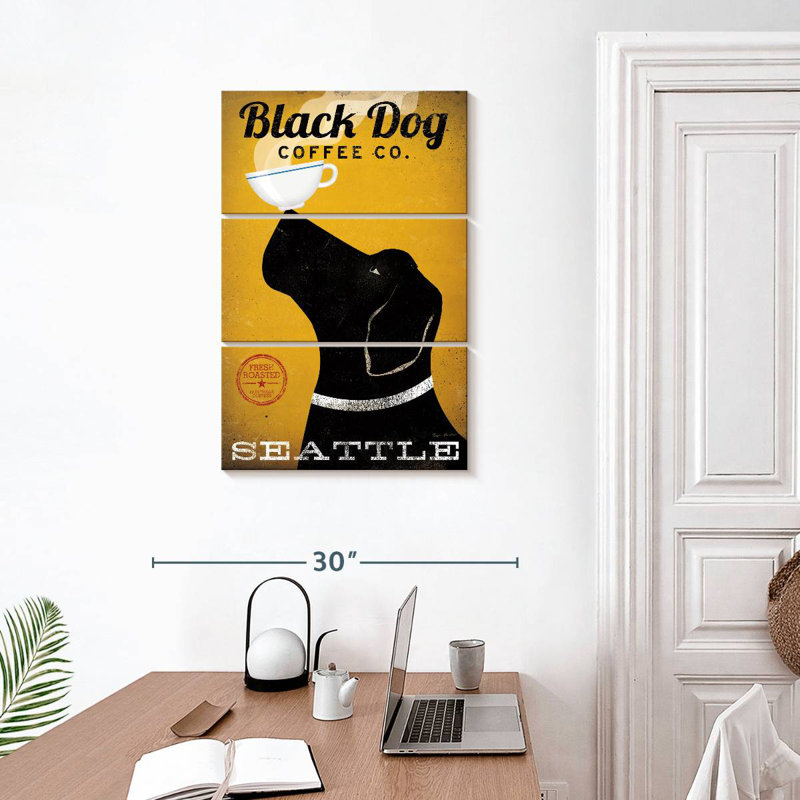 Brampt Black Dog Coffee Co Seattle, 32" H x 20" W