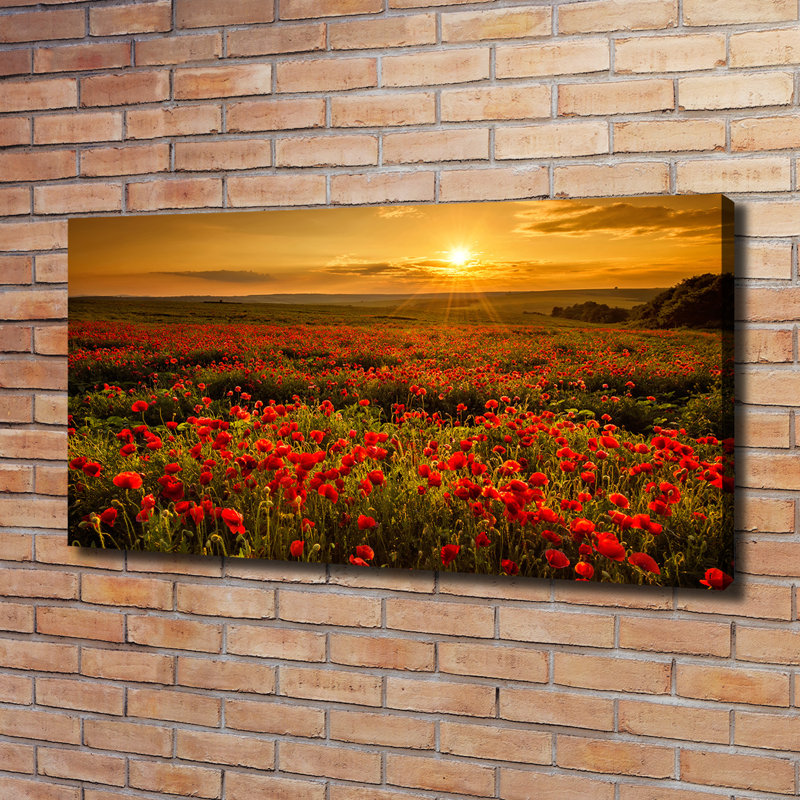 Field Of Poppies - Wrapped Canvas Print