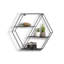 Jadee 3 Piece Hexagon Metal Tiered Shelf-454456336