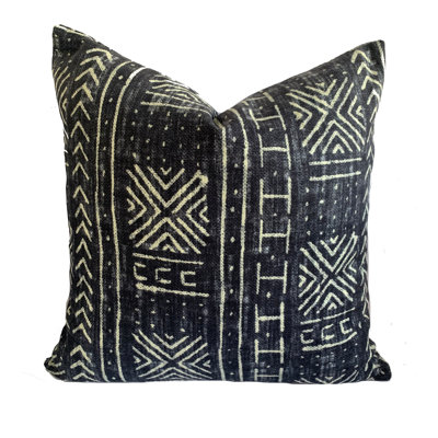 Linen Blend Throw Square Pillow Cover