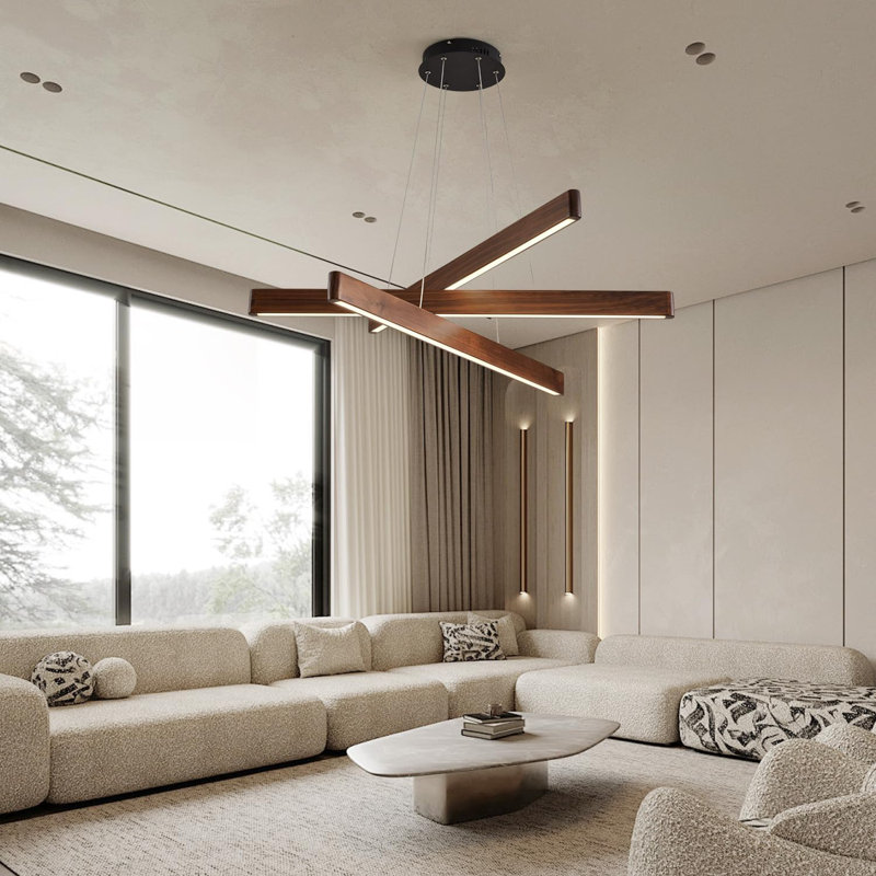 Three Lamp Linear Pendant Light