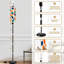 Lampe sur pied avec griffonnages modernes abstraits sans soudure, impression estivale lumineuse, lampe sur pied moderne à intensité variable avec télécommande, pédale, abat-jour, abat-jour, grand lampadaire pour salon, chambre, bureau