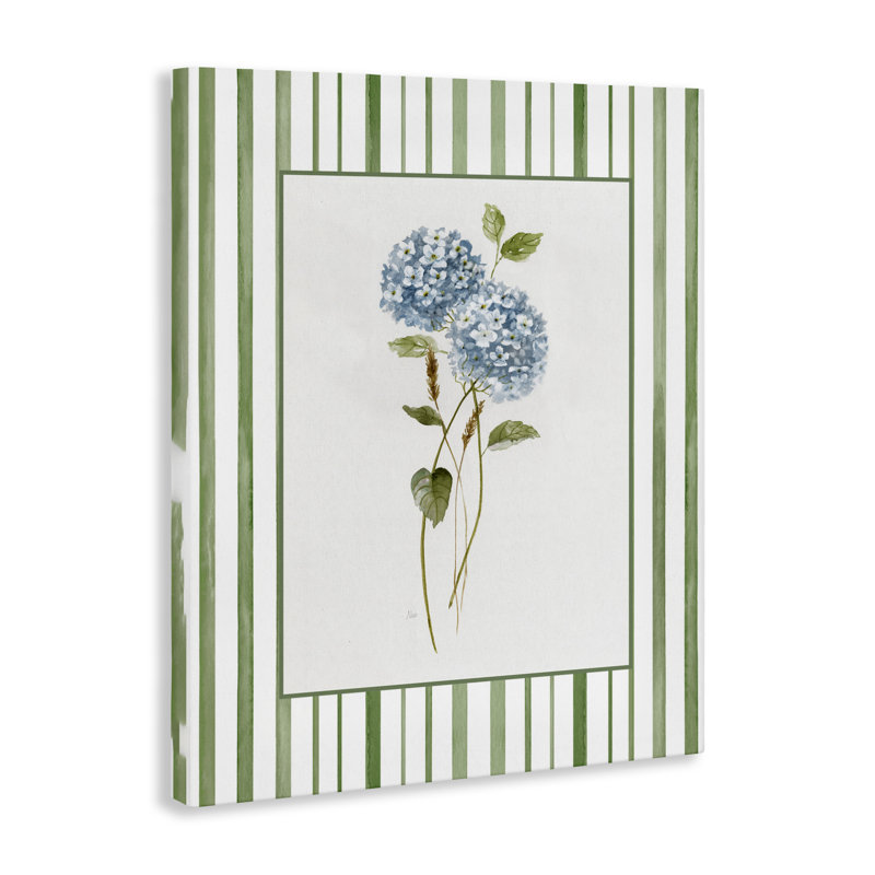 Délicat hortensia et toile de blé séchée, design par Nan, H 20 po x l 16 po