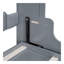 Grand lit escamotable mural avec coussin, gris-115380614-115380608
