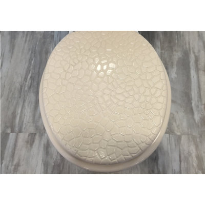 Siège de toilette moulé rond
