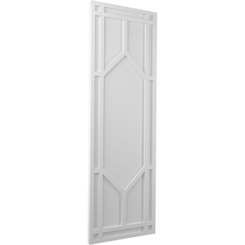 Volets à fixation fixe en PVC True Fit, Noir, 39", 12"