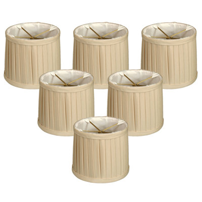 4.25'' H Silk Drum Candelabra Shade