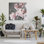 Art mural sur toile avec bourgeons d'œillets roses par Shawna Sullivan