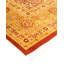 Tapis orange / rouge foncé en laine noué à la main de conception unique 8 pi 2 po x 10 pi 2 po Hilke