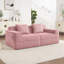 Canapé modulaire sans accoudoirs avec sièges profonds, confort semblable à un nuage, coussins décoratifs et tissu en velours côtelé pour des moments de détente en famille-434533354