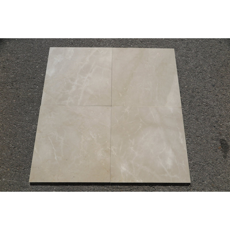 Crema 18" x 18" Marble Stone Look Wall & Floor Tile
