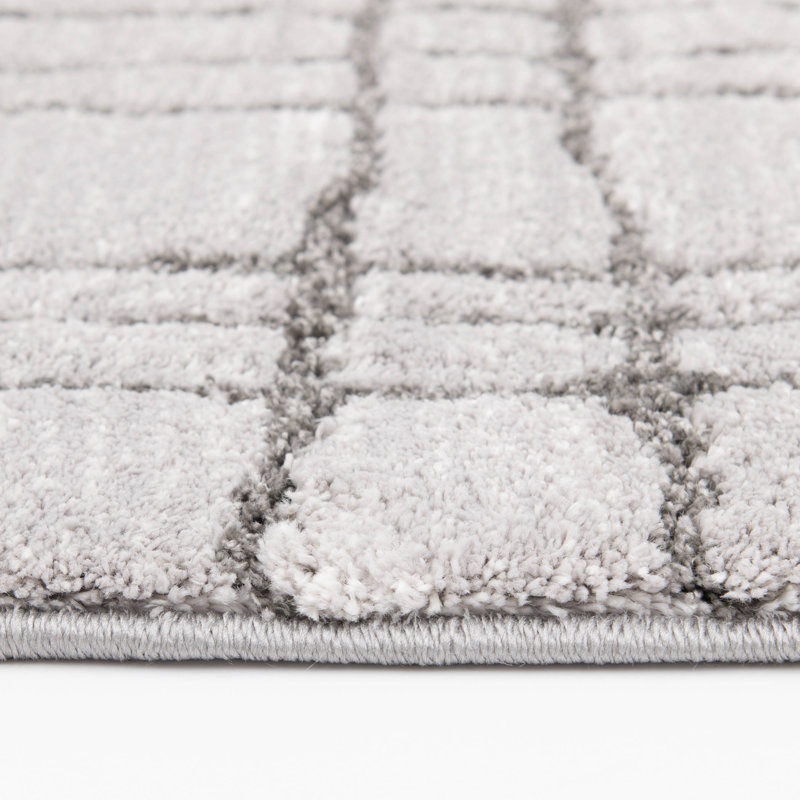 Orren Ellis Textures Vashinah Gray Area Rug, Rectangle 2' x 3'