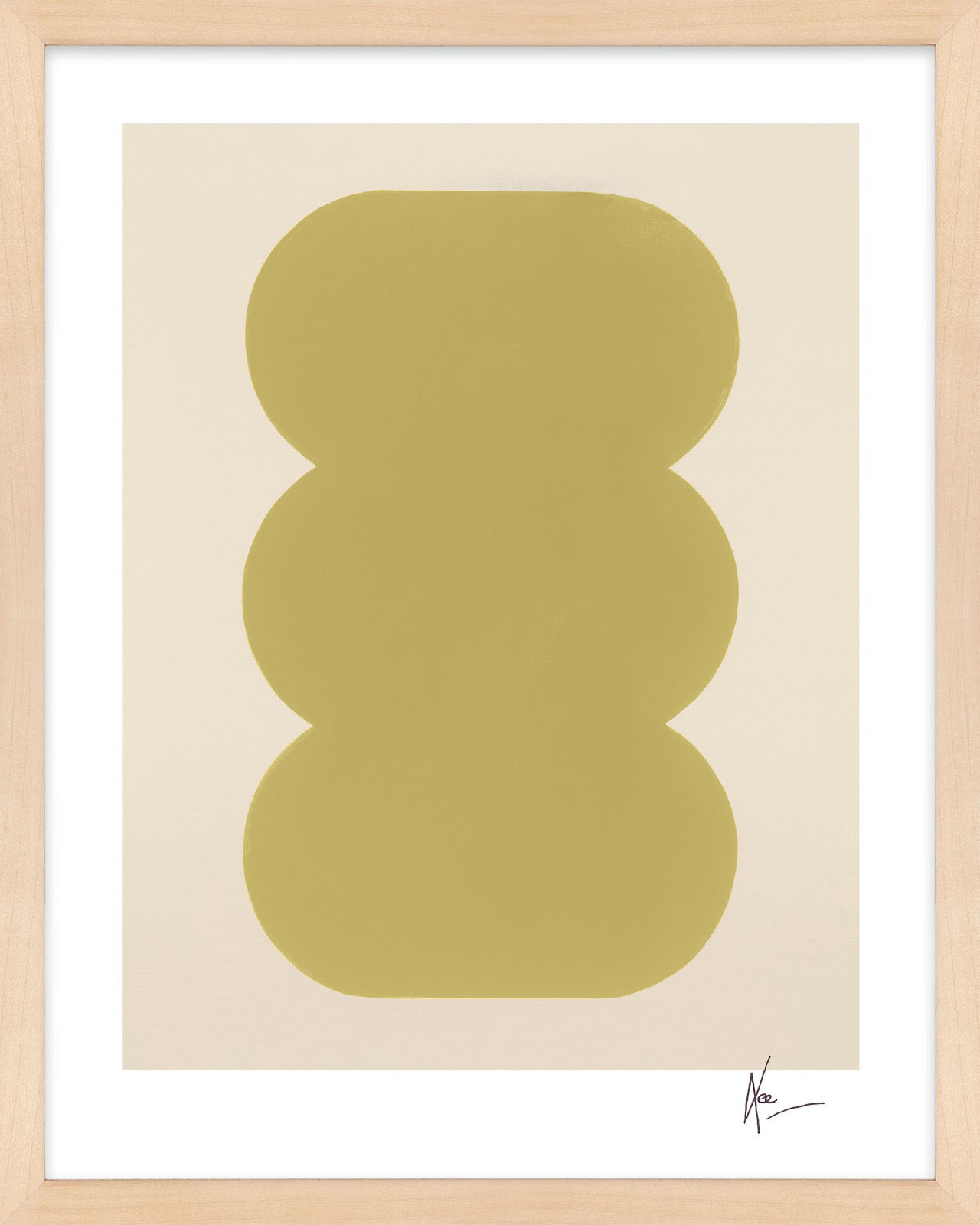Keyhole 4 by Lee Lessem, Maple Framed, 25" H x 20" W x 1.25" D