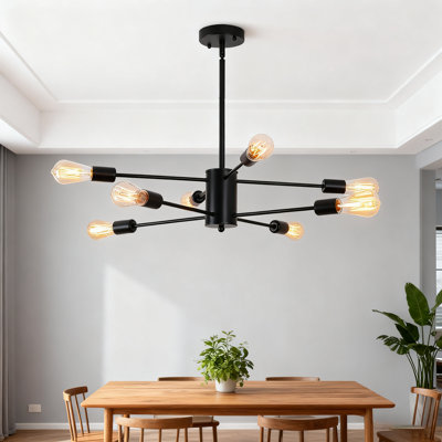 Lustre sphérique spoutnik 8 lumières à intensité variable Tryphon