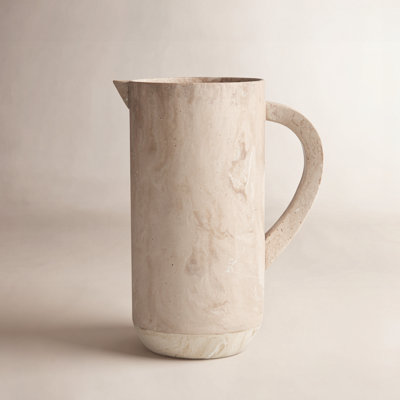 Jessa Sandstone Beverage Pitcher