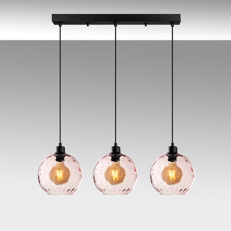 Sheen Chandelier, Black, Pink