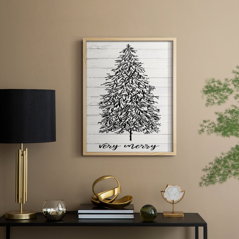 " Very Merry ", Natural, 11" H x 9" W