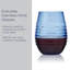 Mikasa Ciara Stemless Wine Glasses, Set Of 4, 18 Ounce