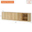 Armoire d'appoint moderne avec 8 portes, commode d'appoint multifonctionnelle avec grand rangement et tablette réglable-1936397045-2092063491
