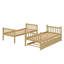 Lit superposé simple en bois d'hévéa avec lit gigogne, transformable en deux lits séparés-906162805