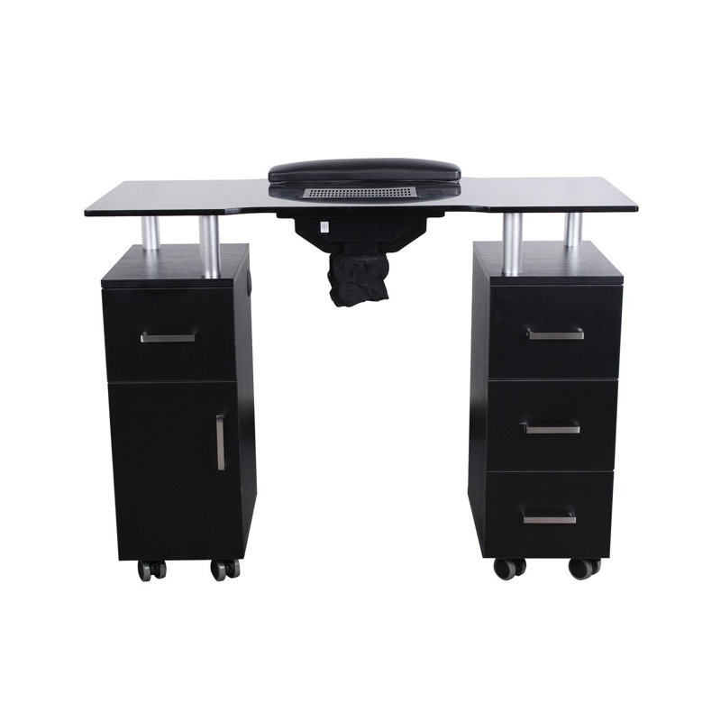 Bureau en verre, Noir