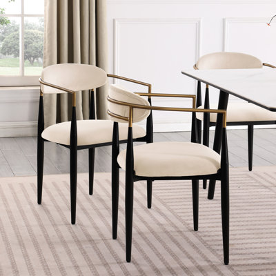 Ensemble de chaises d'appoint rembourrées 2 pièces