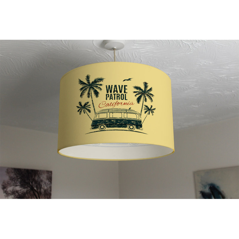 Cotton Drum Lamp Shade ( Uno ), 25cm H x 40cm W x 40cm D