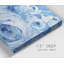 Contemporain bleu et blanc - reproduction sur toile tendue-361556656