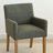 Set of 4 Upholstered Solid Wood 20.5'' Seat Height Linen Dining Armhair-110651387