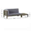 Ensemble de banc d'angle avec table basse pour la cour-1936097750
