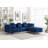 Zaida 104" Wide Velvet Reversible Modular Sofa & Chaise with Ottoman-1818673349