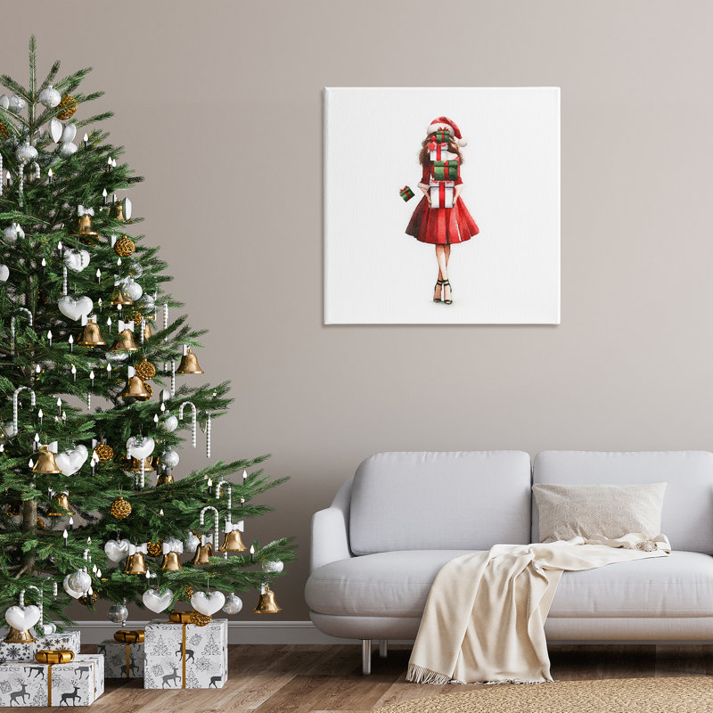 «Carrying Christmas Fun» par Amanda Greenwood, H 36 po x l 36 po
