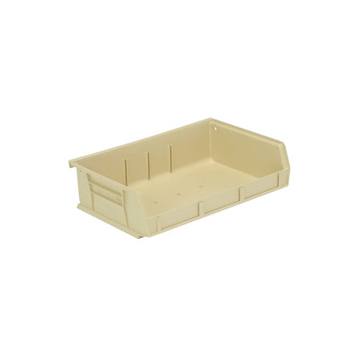  QUS236IV Ultra Stack & Hang Heavy Duty Part Organizer Ivory Bins 8" L x 11" W x 3" H 8 Pack
