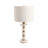 Table Lamp - Marble and Fabric - Modern Glam Accent - Stylish Contemporary Marble Design with Non-Woven Details-1858794968