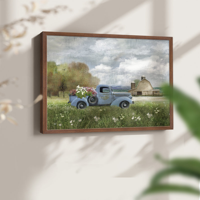 Fresh Country Picks - Impression encadrée - Restickable, H 16 po x l 20 po, Noyer