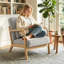 Upholstered Chenille Armchair-171008052