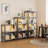 Bookshelf With LED Lights, Bookcase With Open Display Shelves-971760350-958715848