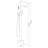 Freestanding Bathtub Faucet W/ Hand Shower, 3 Handles, Blush, Metal, 6.33 In , 41.8 H, 11.33 Lb - Bathroom Decoration Piece Width, Depth, Height,