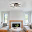 Black Dimmable Acrylic LED Flush Mount Ceiling Light-144297513-144259709