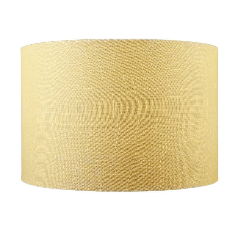 20 cm H Drum Fabric Lamp Shade ( Slip-On ), Yellow