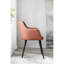 Chaise avec accoudoirs rembourrée en tissu Joao-1642509479