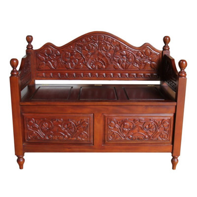 Solid Wood Storage Bench