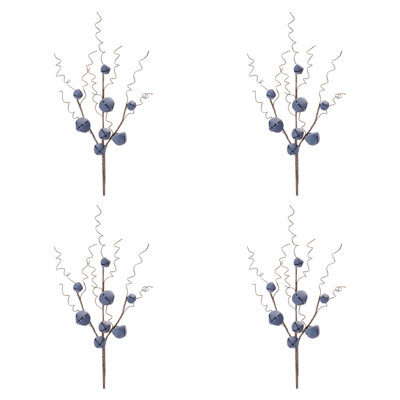 Rustic Jingle Bell Stem (Set of 4)