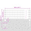 Fence with Post Segment Outdoor Barrier Garden Terrace Divider Boundary-1429244132-1429244153