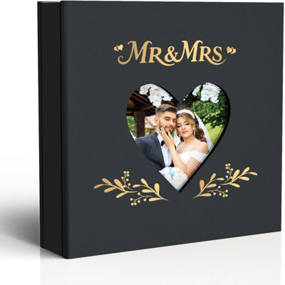 Linen Wedding Photo Album 4x6 with 400 Pockets
