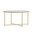 Modern Laminate Coffee Table with Crisscross Frame-1825918870-1825918865