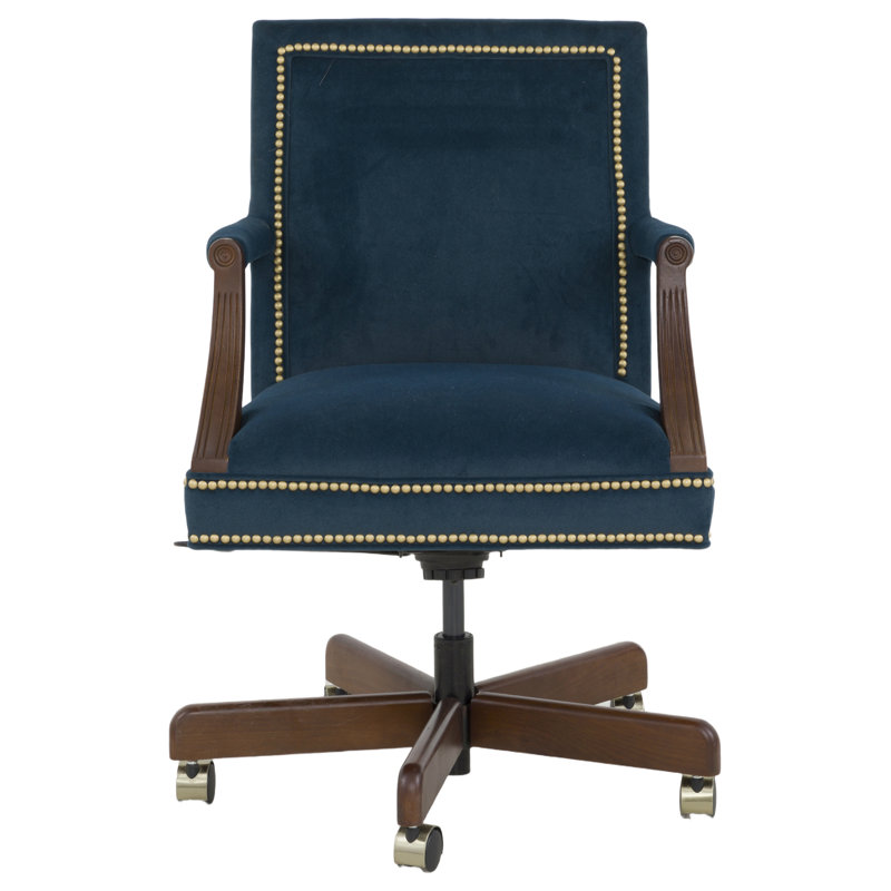 Office Chair, 1111 Brown, Almond Buff, Small Brass