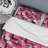 Pink And White Blockchain Blocks Duvet Cover-771728314