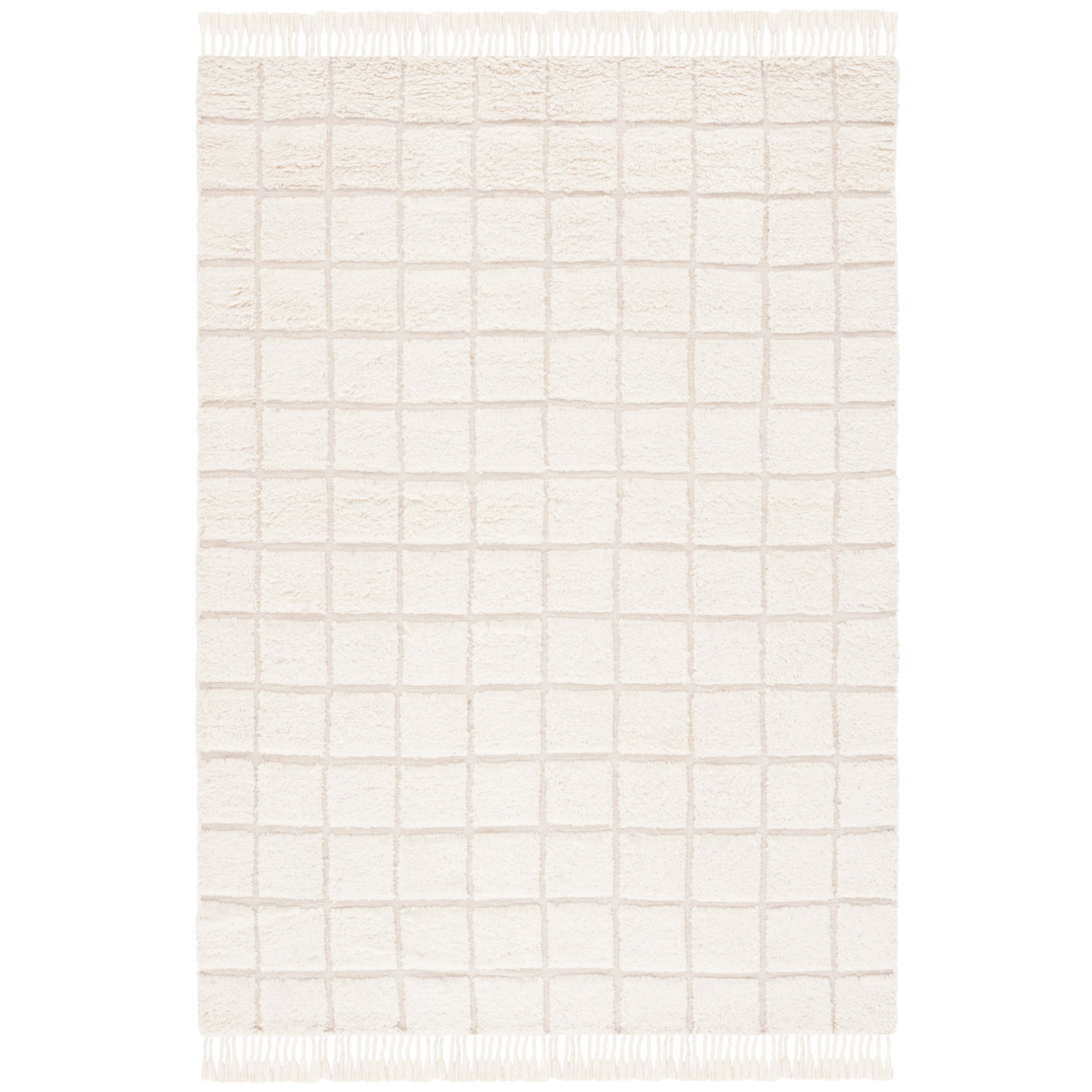 Hand-Woven Geometric Rug, Rectangle 3' x 5'