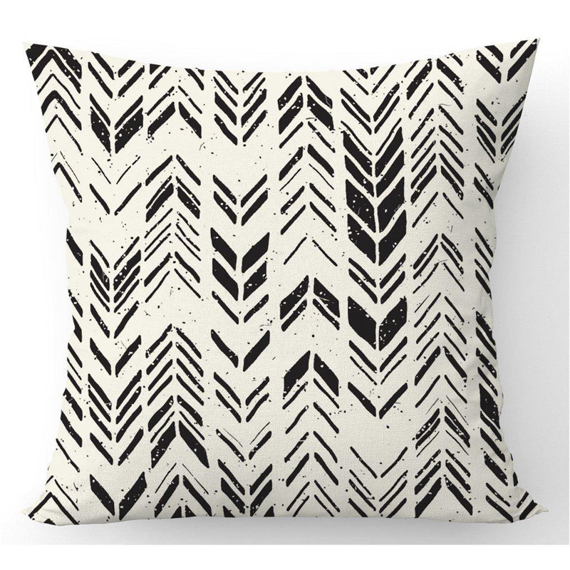 Montecito Hand Drawn Chevron Square Throw Cushion
